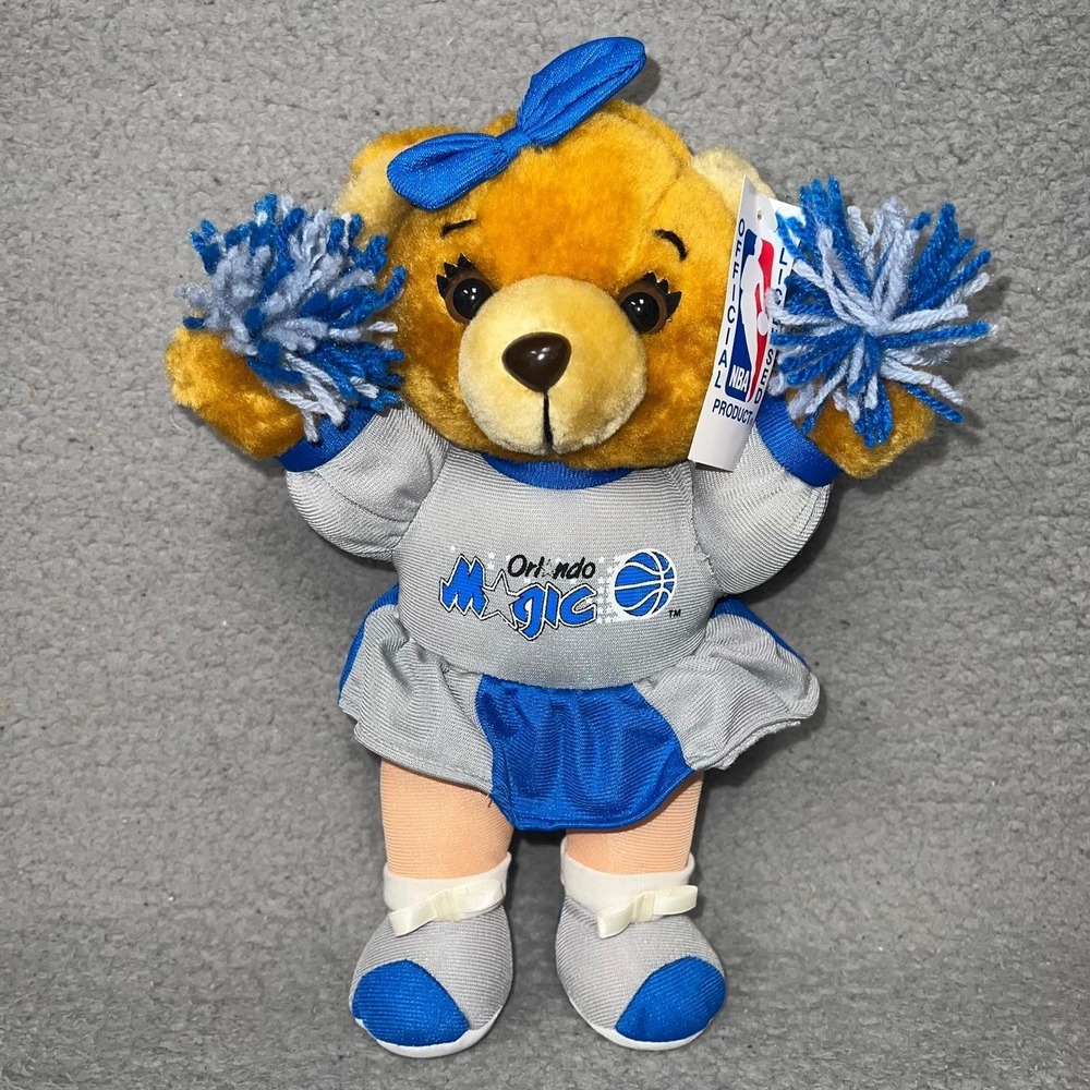 NWT‎ Play By Play Orlando Magic Cheerleader Plush Sz 12" Teddy Bear NBA VTG 1994